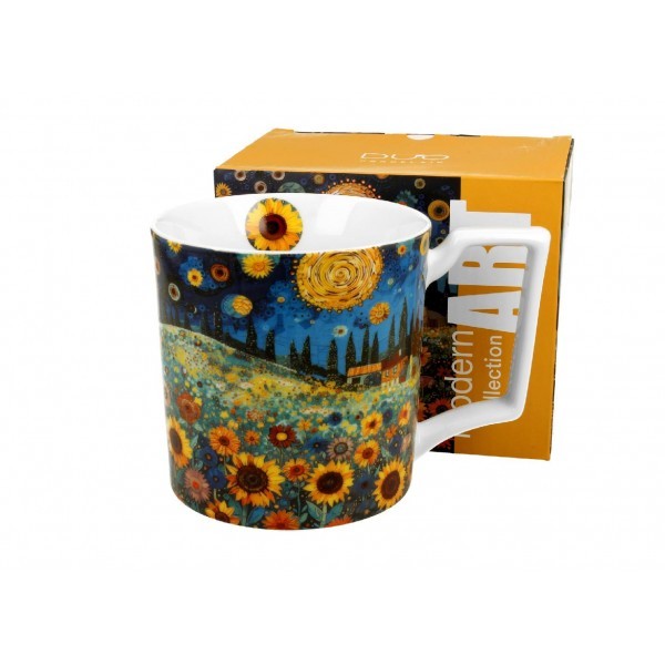 Porcelánový hrnek - slunečnice, 1000 ml