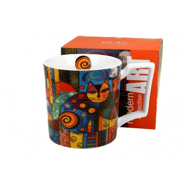 Porcelánový hrnek - kočky, 750 ml