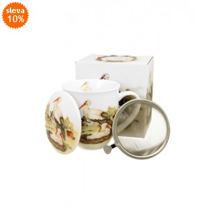 Porcelánový byliňák - čápi, 400 ml