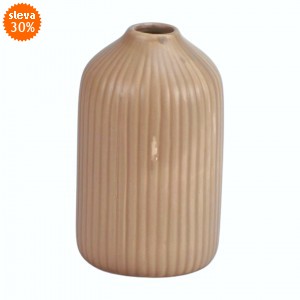 Kameninová váza 8,6x14,4 cm béžová, 2. jakost