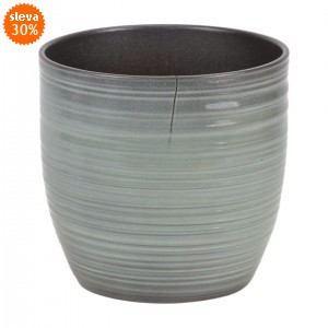 Keramický květináč Bergamo lesklý 16 cm mátový, 2. jakost