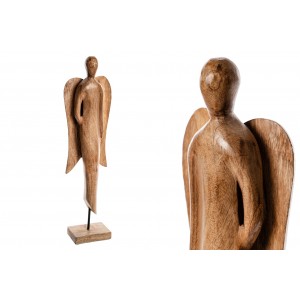 Dřevěný anděl 61 cm