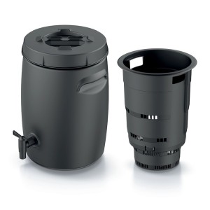 Mini kompostovací nádoba COMBIOLIQ 25l - barva: černá