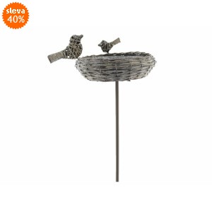 Proutěné krmítko s plechovým vkladem 30x118 cm hnědé