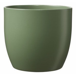 Keramický květináč Basel matný 27 cm mechový