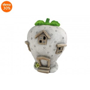 Dekorativní domeček LED se zelenou střechou, 32 x 27 cm