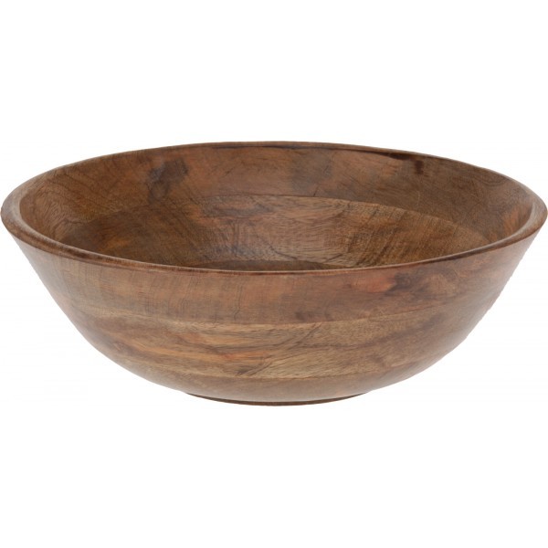 Dřevěná mísa hnědá, průměr 30 cm