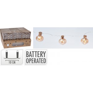 LED girlanda ve tvaru cibulek, barva amber
