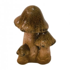 Keramický hřib - srostlé 3ks, 12 cm