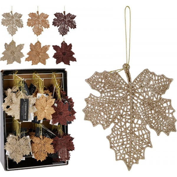 Mix dekorativních listů a květin na zavěšení - 6ks