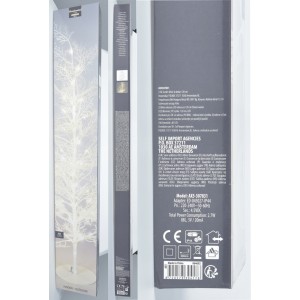 LED bílý stromeček borovice 120 cm