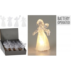 Akrylový LED anděl - mix 10 cm