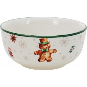 Vánoční porcelánová miska s perníčkem 500 ml