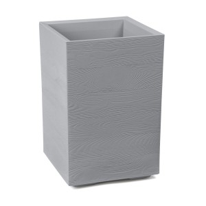 Plastový květináč Karo eco coffee 400x400x600 mm, šedý