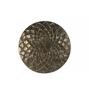 Zlatá nástěnná dekorace - štít 52 cm