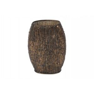 Bronzová váza oválná Ebony S, 30 cm