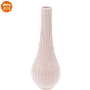 Vysoká porcelánová váza 26 cm růžová, 2. jakost