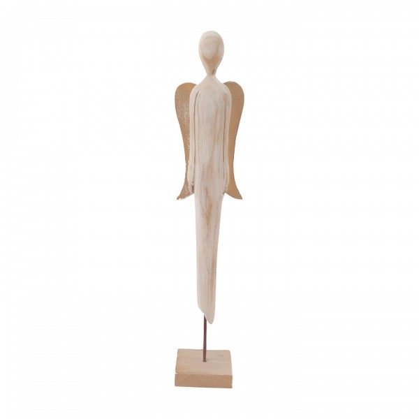 Dřevěný anděl 62 cm