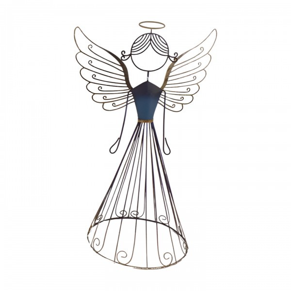 Kovový granátový anděl Auerola 28 cm