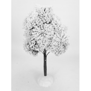 Dekorativní zasněžený strom, 23 x 11 cm