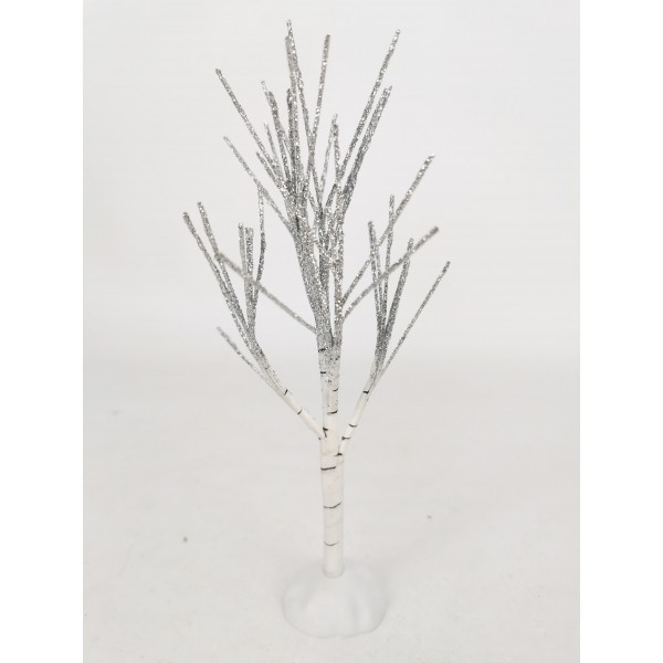 Dekorativní zasněžený strom/bříza, 17,5 cm