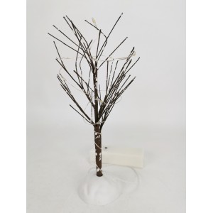 LED zasněžený dekorativní strom 20 x 8 cm