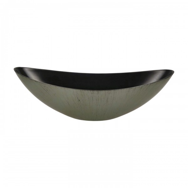 Plastový zelený květináč lodička 34 x 11 cm