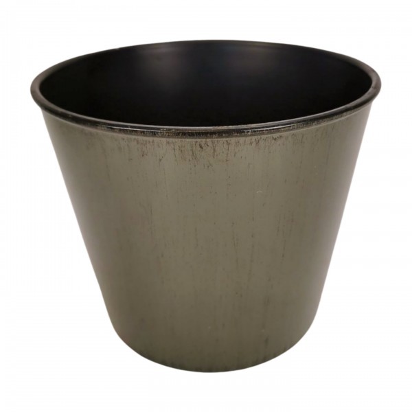 Plastový zelený květináč 15,5 x 13 cm