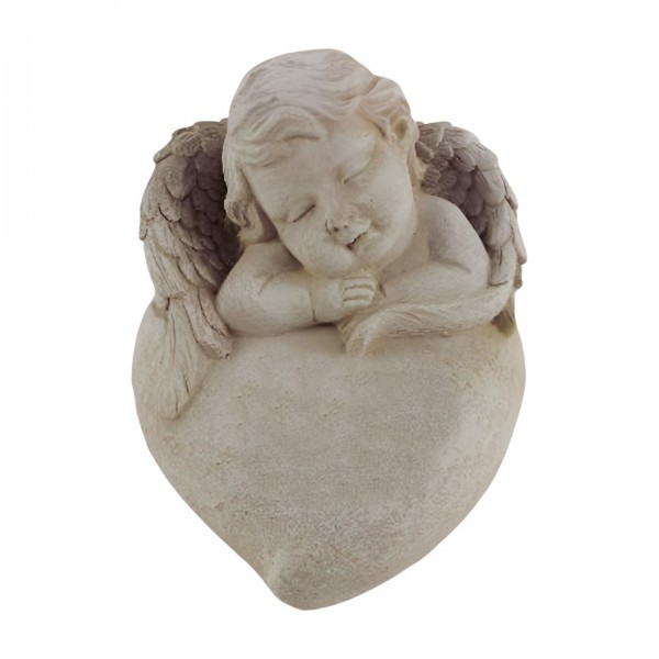 Betonový šedý anděl 10 x 12 x 11 cm