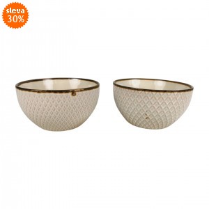 Kameninová miska 680 ml II. jakost, sada 2ks