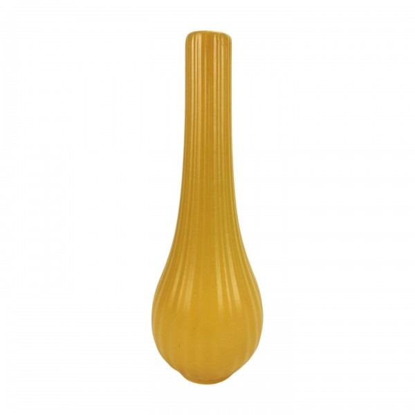 Vysoká porcelánová váza 26 cm hořčicová, 2. jakost