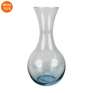 Skleněná váza z recyklovaného skla 1500 ml, 24x12,5 cm, 2. jakost