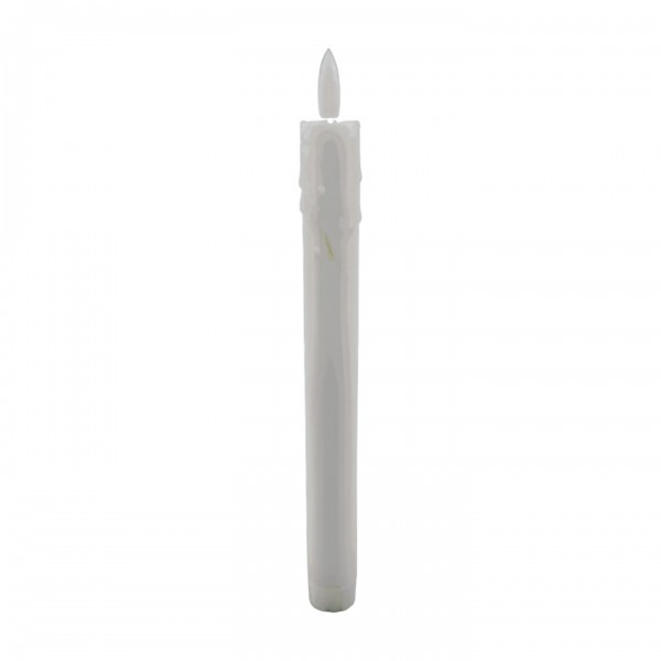 Bílá LED svíčka sada 6ks, 25,5 cm