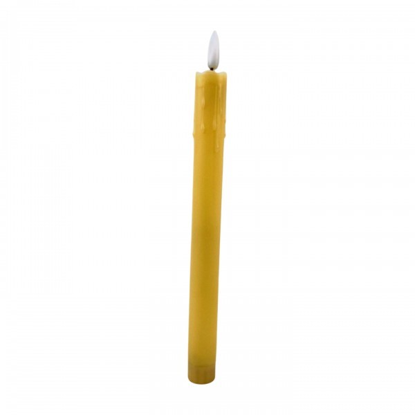 Krémová LED svíčka sada 6ks, 25,5 cm
