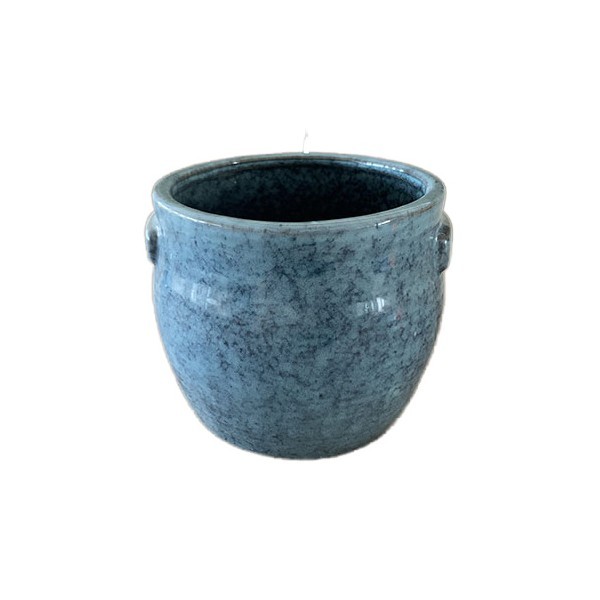 Keramický modrý květináč 14,8 cm