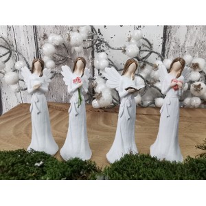 Anděl Remiel bílý 6 cm, mix, sada 24ks