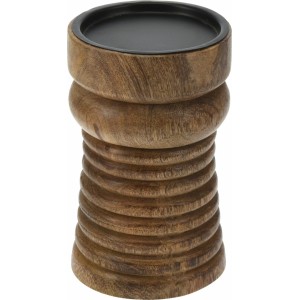 Svícen z mangového dřeva 10x16 cm