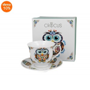 Šálek s podšálkem SOWA ETNO 250 ml