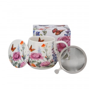Porcelánový hrnek soudek byliňák - SUMMER, 430 ml