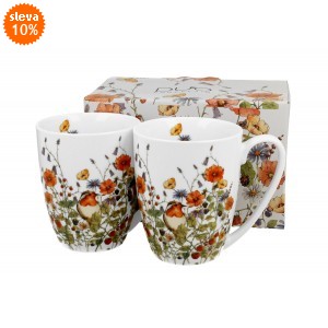 Sada 2ks porcelánových hrnků WILD BIRD, 360 ml