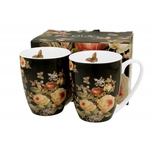 Sada 2ks porcelánových hrnků WARDA, 360 ml