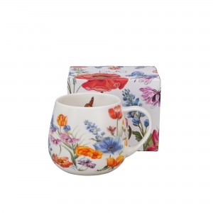 Porcelánový hrnek soudek - SPRING, 430 ml