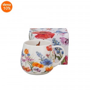 Porcelánový hrnek soudek - SPRING, 430 ml