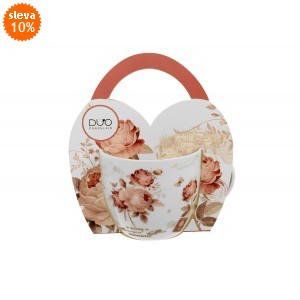 Porcelánový hrnek SECESE 460 ml v papírovém košíku