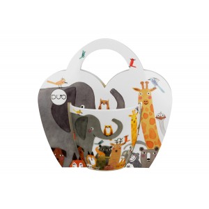 Porcelánový hrnek Psí svět ANIMALS 460 ml v papírovém košíku