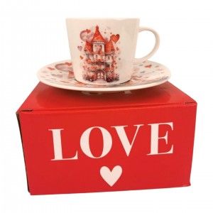 Porcelánový šálek s podšálkem PALACE, 240 ml