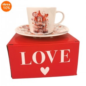 Porcelánový šálek s podšálkem PALACE, 240 ml