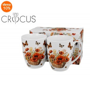 Sada 2ks porcelánových hrnků MAKI, 360 ml