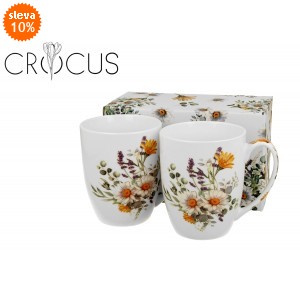 Sada 2ks porcelánových hrnků DAISY, 360 ml