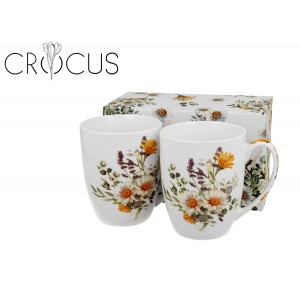 Sada 2ks porcelánových hrnků DAISY, 360 ml